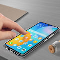 Miniatyrbillede 4 af 4: Huawei P smart 2021 blødt etui og 9H hårdhed hærdet glasfilm sort Svart