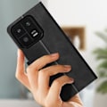 Pikkukuva 3 / 5: Kotelo Xiaomi 13 Prolle - AVIZAR - Lompakon videotuki - musta Svart