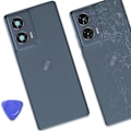 Miniatyrbild 4 av 4: Baksida för Motorola Edge 50 Fusion Original Tjänstepaket Motorola Mörkblå