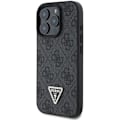 Miniatyrbild 2 av 5: Skyddsskal - GUESS - iPhone 16 Pro - PU-läder - Triangel Strass - Svart Svart
