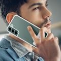 Pikkukuva 4 / 4: Kuori - Samsung - Galaxy S22 Plus - Läpinäkyvä seisomakotelo - Läpinäkyvä valkoinen - Ultra-ohut ja kevyt Klar vit
