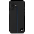 Miniatyrbillede 3 af 4: CG Mobile Mercedes-Benz HC telefonetui til iPhone 16 i blåt læder med sort linje Blå