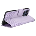 Pikkukuva 2 / 5: Kotelo Motorola Edge 60 Fusion ja Edge 60 Lompakko 3D Laventelikuviolla Lila