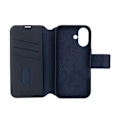 Miniatyrbillede 2 af 4: iPhone 16 Pro etui - Decoded - MagSafe - Full-grain læder - Semi-stift - Blå Blå