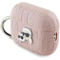 Miniatyrbillede 3 af 4: Coque AirPods Pro 2 - Karl Lagerfeld - Karl & Choupette - Øko-læder - Rosa - Semi-rigid Rosa