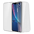 Pikkukuva 2 / 4: Kotelo ja suojakalvo - Apple - iPhone XR - Läpinäkyvä silikoni - Karkaistu lasi - Pehmeä transparent