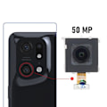 Miniatyrbillede 3 af 4: Ultravidvinkelkamera - AVIZAR - Oppo Find X5 Pro - 50MP - Sort - 100 % kompatibel Svart