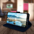 Miniatyrbillede 4 af 4: Etui - AVIZAR - Xiaomi Redmi Note 8T - Blød - Magnetisk - Mørkeblå Midnattsblå