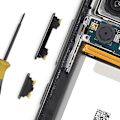 Miniatyrbillede 4 af 4: AVIZAR Strøm- og volumenknap til Samsung Galaxy A53 5G Sort - Udskiftningsdel af høj kvalitet Svart