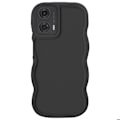 Miniatyrbillede 1 af 5: Coque til Motorola Moto G24, G04 og G04s Silikone Stødabsorberende Sort Svart