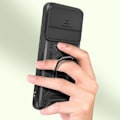 Miniatyrbillede 2 af 5: Telefontaske - MAYAXESS - Google Pixel 8 - Stødabsorberende - Skydelåg til kamera - Ringstøtte Svart
