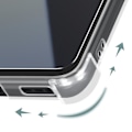 Miniatyrbillede 3 af 6: AVIZAR Semi-Stiv Case til TCL 40R 5G, 40 XE og 40 NxtPaper 5G med klart 9H hærdet glas Transparent
