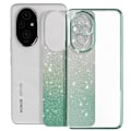 Miniatyrbillede 1 af 5: Etui til Honor 200 Glitter Pattern Gradient Silicone Camera Protected Green Grön