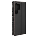 Miniatyrbillede 1 af 6: Taske til Samsung S24 Ultra - AVIZAR - Wallet Support Magnetic Flap - Sort Svart
