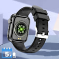 Miniatyrbillede 4 af 5: Forbundet ur med Bluetooth-opkald Kamerakontrol IGO Watch 3 Forever Black Svart