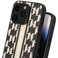 Miniatyrbillede 4 af 5: Cover til iPhone 14 Pro Max Bagside Vegansk læder forhøjede kanter Karl Lagerfeld Sort Svart