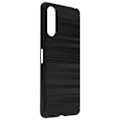 Miniatyrbillede 2 af 4: Coque - Sony - Xperia 10 2 - Blød - Stødbeskyttelse - Børstet Carbon Effekt Svart