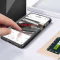 Miniatyrbillede 3 af 4: Coque og beskyttelsesfilm - 4Smarts - Samsung Galaxy S21 Plus - Fleksibel - Hærdet glas 9H - Stødafvisende svart