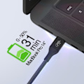 Pikkukuva 3 / 6: USB-C Power Delivery 240W Sertifioitu USB-IF Nailonista Punottu 1m Belkin Musta Svart