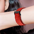 Pikkukuva 3 / 5: Ranneke Apple Watchille 41mm / 40mm ja 38mm Red Textured Finish Röd