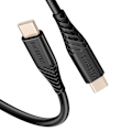 Miniatyrbild 1 av 5: USB-C till USB-C 60W Silikon Anti-knut Swissten Svart Svart