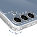 Pikkukuva 3 / 5: Suojakuori Samsung S23 FE:lle silikoni-iskunkestävä, punottu johto 70 cm läpinäkyvä Transparent