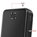 Miniatyrbild 4 av 5: Extern batteri 20000mAh 10.5W med dubbel USB-port LED-indikator Swissten svart Svart