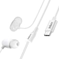 Miniatyrbild 2 av 4: USB-C hörlurar - INKAX - In-ear - 1,2m - Integrerad mikrofon - Multifunktionsknapp Vit