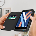 Miniatyrbillede 3 af 5: Wiko Y52 Wallet Cover Video Support Funktion Sort Svart