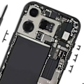 Miniatyrbillede 3 af 3: Strøm- og lydstyrkeknapper til iPhone 16 og iPhone 16 Plus Sort Svart