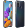 Pikkukuva 1 / 4: Kuori ja suojakalvo - Samsung - Galaxy A21s - Läpinäkyvä - Pehmeä - Kovuus 9H Transparent