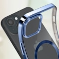 Miniatyrbild 4 av 5: AVIZAR Skyddsfodral till iPhone 15 Plus - Silikon - Blå Chrome Contour Blå