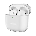 Pikkukuva 4 / 5: Silicone-iskua kestävä kuori AirPods 4:lle LED-indikaattorilla, läpinäkyvä Decoded Transparent
