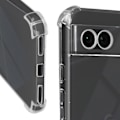 Miniatyrbild 3 av 5: Coque Antichoc - MAYAXESS - Google Pixel 8A - Förstärkta Hörn - Transparent - Silikon Gel Transparent