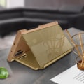 Miniatyrbillede 3 af 4: Hylster - Samsung - Galaxy Note 10 Plus - Translucent klap - Videostand - Gul/guld Gult guld