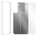 Pikkukuva 2 / 5: Kuori - Samsung - Galaxy S22 Plus - Vaihdettava takakansi - Antimikrobinen - Qi-yhteensopiva Transparent, Svart tonat spegeleffe