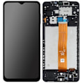 Miniatyrbillede 2 af 4: LCD-skærm - Samsung - Galaxy A12 - 6,5 tommer - Original - Sort Berøringsglas Svart