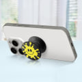 Miniatyrbild 3 av 6: Ring och universellt stöd - POPSOCKETS - PopGrip Splat Design - Svart - Infällbar - Videostöd Svart