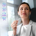 Miniatyrbild 3 av 5: Bluetooth-hörlurar - Defunc - Nackband - HD-mikrofon - Inbyggd fjärrkontroll - In-ear Vit
