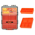 Miniatyrbillede 2 af 4: Plast opbevaringsboks til spidser/komponenter 10 rum Jakemy Orange
