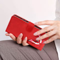 Miniatyrbillede 3 af 5: Rødt pung etui til Xiaomi Redmi Note 12 - AVIZAR - Butterfly Design - Stivt - Blandet Röd