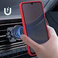 Miniatyrbillede 4 af 5: AVIZAR Hard Case til Samsung Galaxy A16 - Rød - Metal Ring Video Support Röd