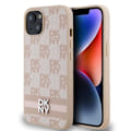 Pikkukuva 4 / 6: Iphone 13 Elegantti Kuori Ruudullisilla ja Raidallisilla Kuvioilla DKNY Vaaleanpunainen Rosa