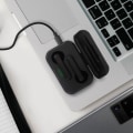 Miniatyrbillede 4 af 4: Bluetooth høretelefoner - Akashi - In-ear - Batteri 3H - Opladeetui - Sort Svart