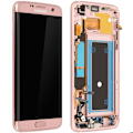 Miniatyrbillede 1 af 2: LCD-skærm til Galaxy S7 Edge og erstatningstouchglas - Rosa