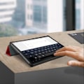 Miniatyrbillede 4 af 4: Housse - Lenovo - Tab P11 - Tyndt Design - Øko-Læder - Video- og Tastaturstøtte Röd