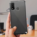 Pikkukuva 4 / 4: Kotelo - BIGBEN - Huawei P Smart 2020 - Joustava geelisilikoni - Erittäin läpinäkyvä - Iskunsuoja Klar vit