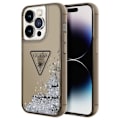 Miniatyrbillede 2 af 5: Coque Luxe til iPhone 14 Pro Max Flydende Glimmer Anti-ridser Guess Sort Transparent Svart