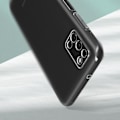 Miniatyrbild 3 av 5: Samsung Galaxy A03s mjukt silikonfodral Härdat glasfilm 9H Transparent Vit