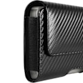 Miniatyrbillede 5 af 5: Carbonbælteetui til 7 tommer telefon med drejbar klip sort